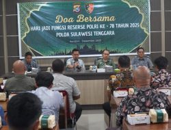 Sambut HUT Reserse Polri ke-78, Direktorat Reserse Polda Sultra Gelar Doa Bersama