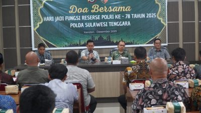 Sambut HUT Reserse Polri ke-78, Direktorat Reserse Polda Sultra Gelar Doa Bersama