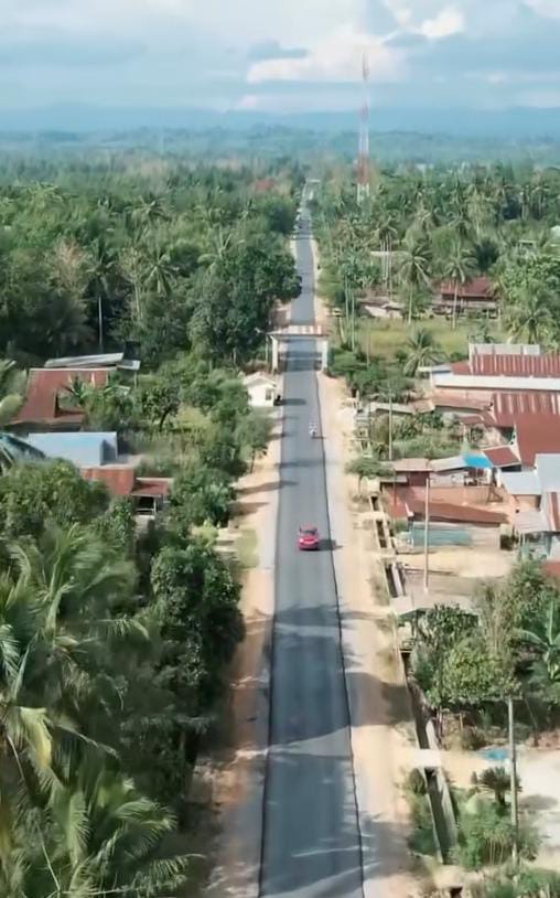 Potret pengerjaan jalan ruas Poli-Polia batas Konsel. (Dok. Istimewa)
