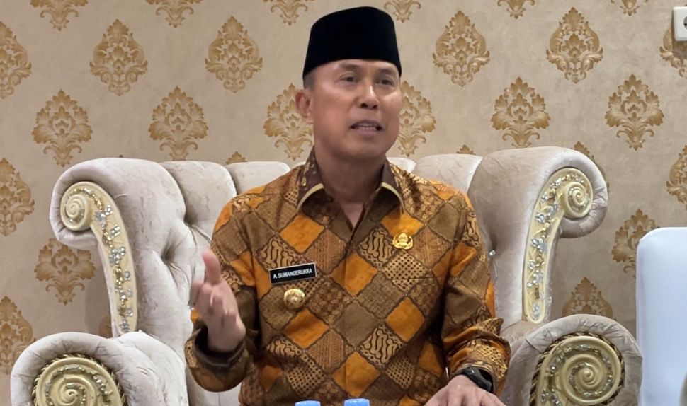 Gubernur Sultra, Andi Sumangerukka. (FOTO: FAYSAL/MS)