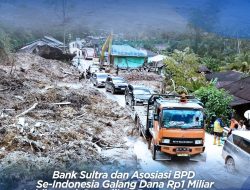 Bank Sultra dan Asosiasi BPD Se-Indonesia Galang Dana Rp1 Miliar Lebih untuk Pemulihan Bencana Sumatera