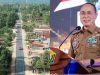 Gubernur Sultra, Andi Sumangerukka (kanan) dan pengerjaan ruas jalan provinsi (kiri). (Dok. Istimewa)
