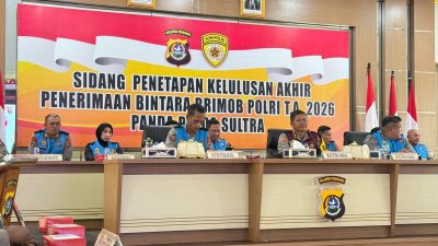 Polda Sultra Tetapkan 63 Casis Lulus Akhir Bintara Brimob Polri TA 2026