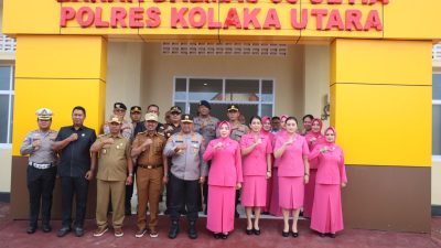 Kapolda Sultra Kunker ke Polres Kolaka Utara, Resmikan Gedung Barak Dalmas 38 Setia