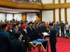 Gubernur Sultra, Andi Sumangerukka, saat melantik pejabat eselon II lingkup Pemprov Sultra di bertempat di Aula Pola Kantor Gubernur Sultra. (FOTO: FAYSAL/MS)