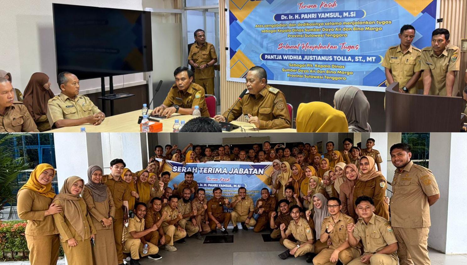 Proses Sertijab Kepala Dinas SDA dan Bina Marga Sultra.