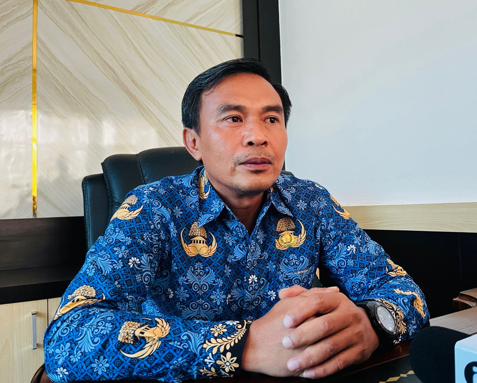 Plt. Kepala Dinas SDA dan Bina Marga Sultra, Pantja Widhia Justianus Tolla. (FOTO: FAYSAL/MS)