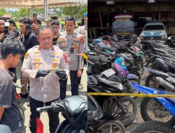 Polresta Kendari Bongkar Jaringan Curanmor Lintas Daerah, 4 Tersangka Ditangkap dan 73 Motor Diamankan