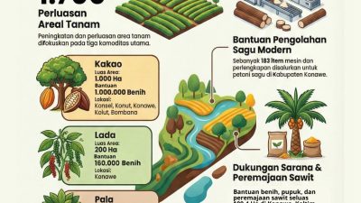 Pemprov Sultra Salurkan 1,2 Juta Benih Perkebunan, 2026 Ditargetkan Lebih dari 2 Juta
