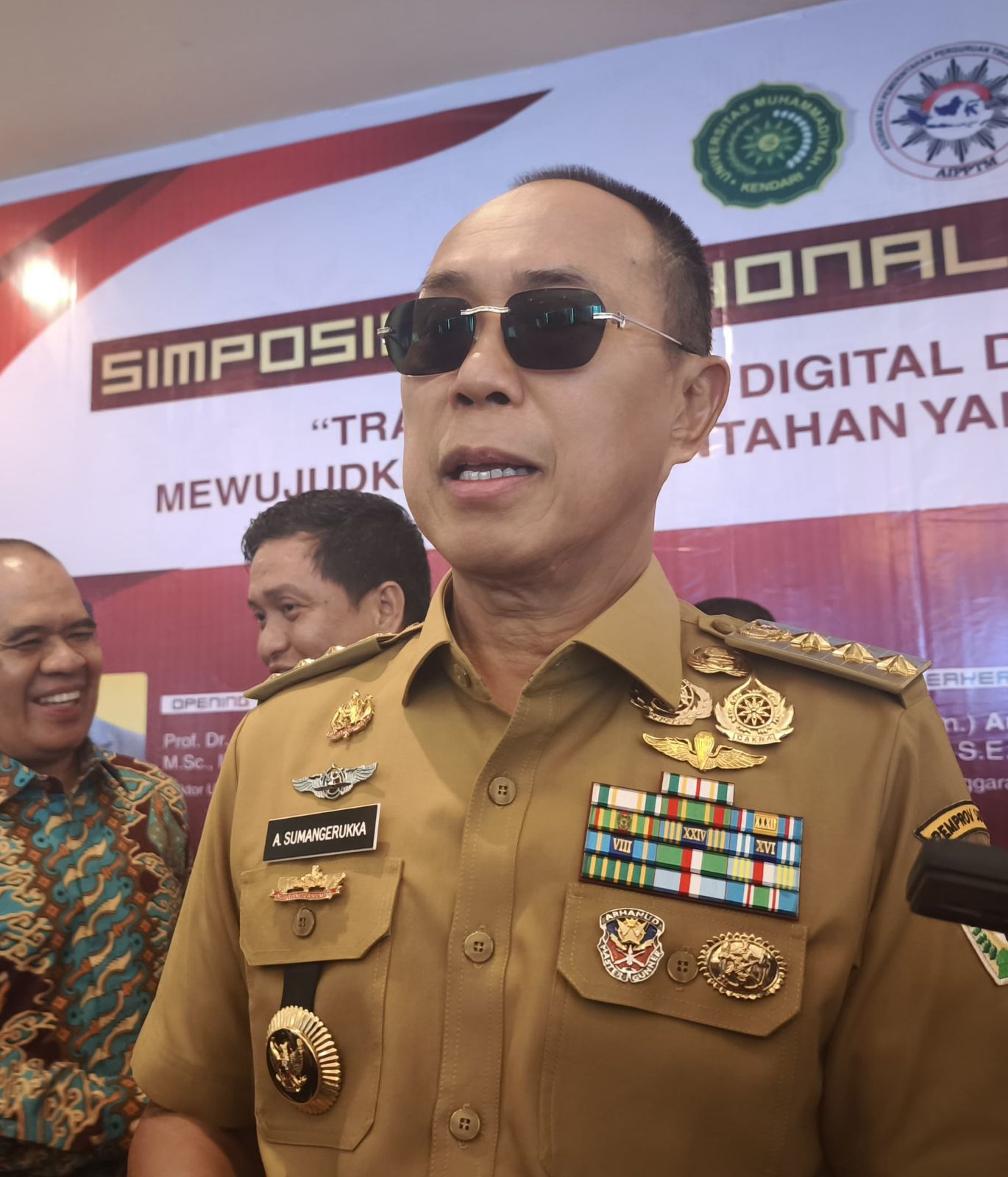 Gubernur Sultra, Andi Sumangerukka. (FOTO: FAYSAL/MS)