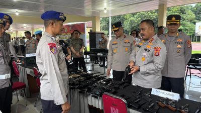 Polda Sultra Periksa Senjata Api Personel, Pastikan Penggunaan Sesuai Prosedur