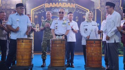 Gubernur Andi Sumangerukka Buka Ramadan Sultra Fest, Gerakan Pangan Murah dan Luncurkan Anoa Link untuk Jaga Inflasi dan Dongkrak UMKM