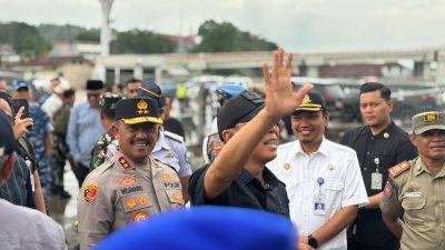 Kapolda Sultra Bersama Forkopimda Dampingi Gubernur Lepas Mudik Gratis di Pelabuhan Nusantara Kendari
