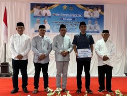 Di Wawonii, Wagub Hugua Tutup Safari Ramadan Sultra dan Serahkan Bantuan Listrik untuk Warga