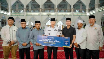 Bank Sultra Kembali Salurkan Zakat Maal Karyawan, Wujud Tanggung Jawab Sosial di Bulan Ramadan