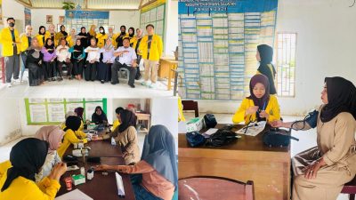 Mahasiswa KKN-T UMW Kendari Gelar Cek Kesehatan Gratis di Desa Mondoe, Warga Antusias Deteksi Dini PTM