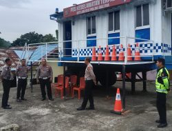 PJU Ditlantas Polda Sultra Tinjau Pos PAM Pohara, Petakan Titik Rawan Laka dan Kemacetan Jelang Idul Fitri