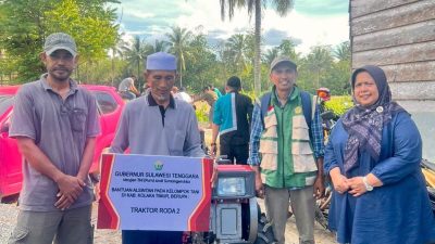 Genjot Pertanian, Gubernur Sultra Sukses Datangkan Ratusan Alsintan untuk Petani