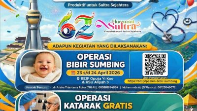 HUT ke-62 Sultra, Pemprov Gelar Bakti Sosial Kesehatan Gratis untuk Ratusan Warga
