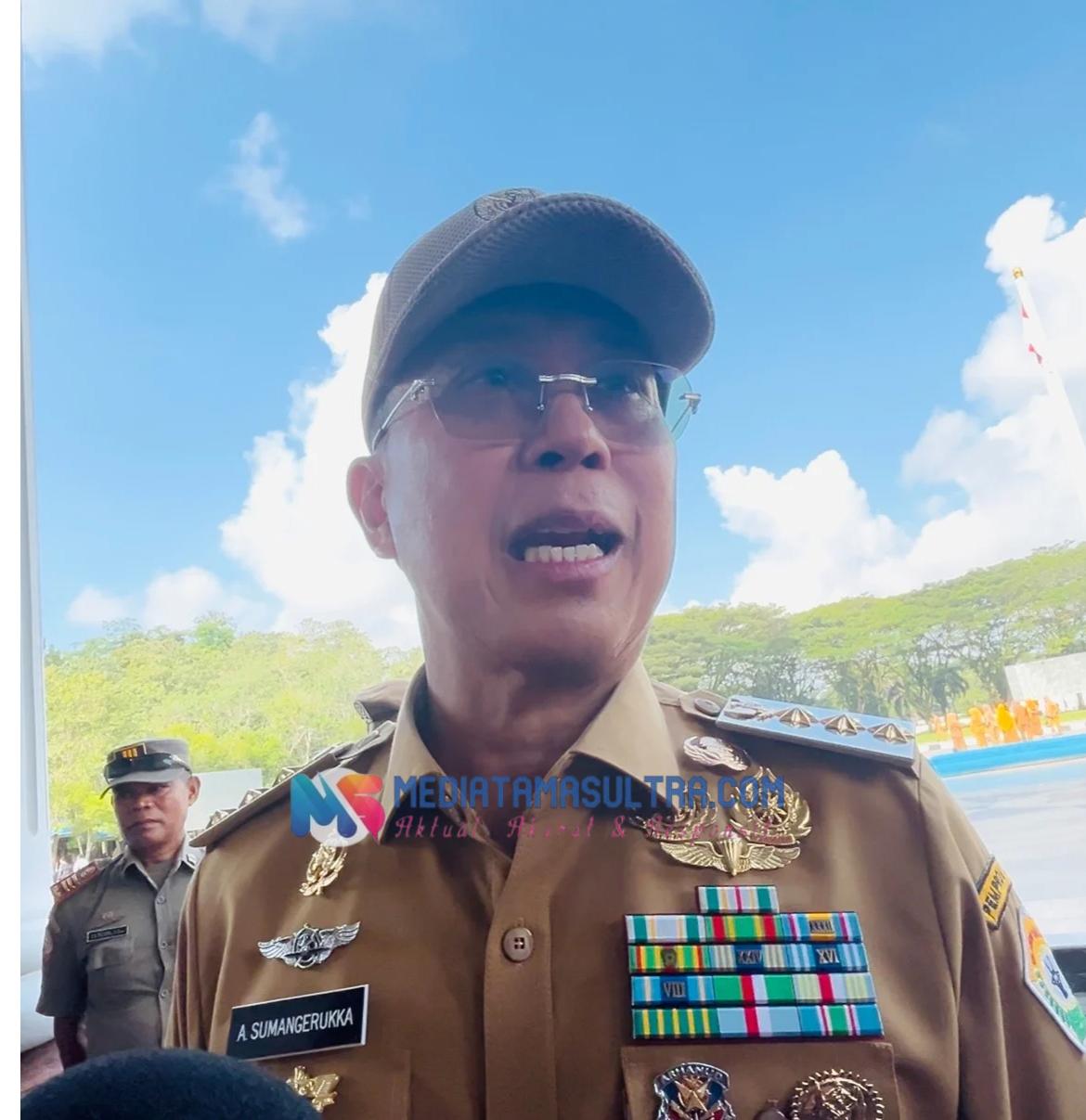 Gubernur Sultra, Andi Sumangerukka. (FOTO: FAYSAL/MS)