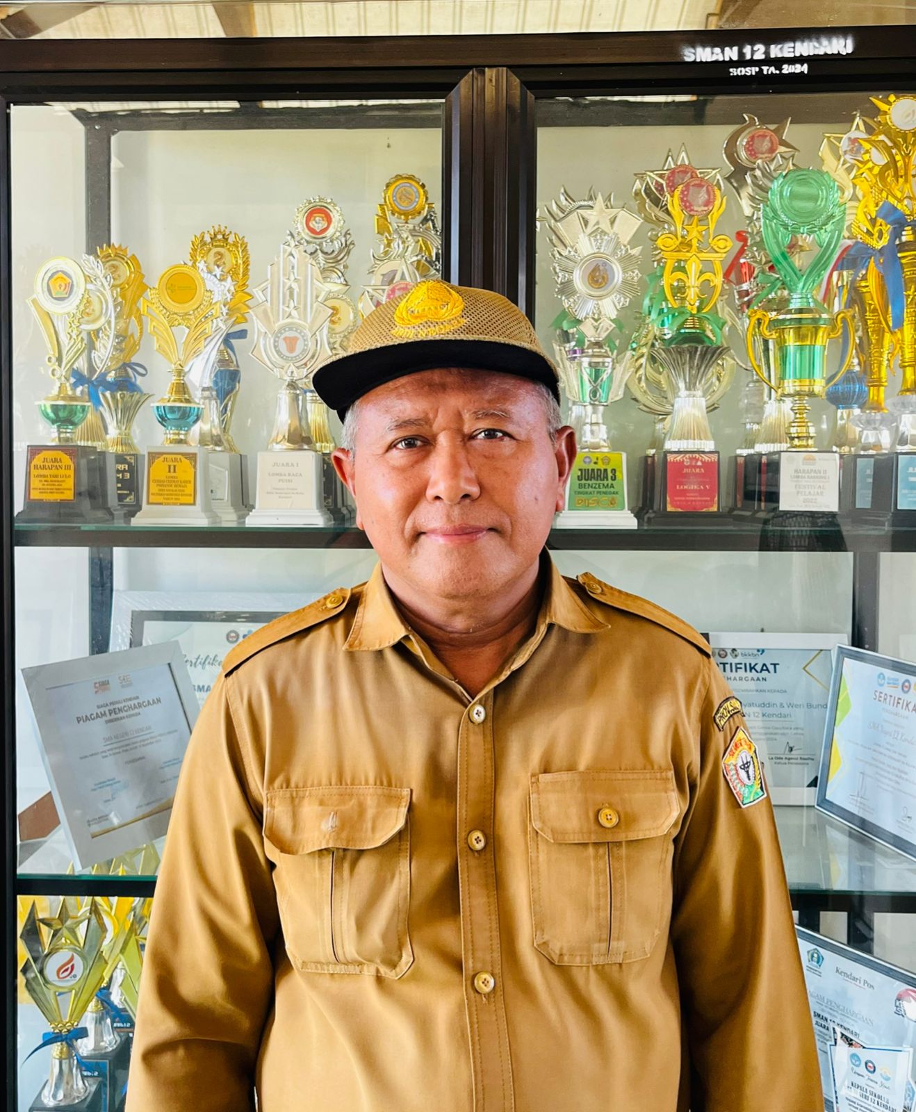 Kepala SMAN 12 Kendari, Sudarso, S.Pd., M.Pd. ( FOTO: FAYSAL/MS)