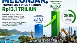 Investasi Sultra Melonjak, Triwulan I 2026 Tembus Rp13,1 Triliun