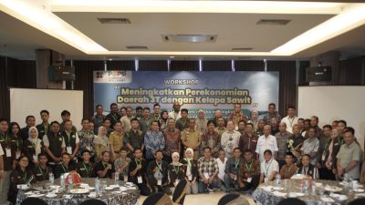Suasana Workshop dan Pasar Benih mengusung tema “Meningkatkan Perekonomian Daerah 3T dengan Kelapa Sawit” di Kendari, Sulawesi Tenggara (Sultra), Selasa (5/5/2026). (Dok. Istimewa)