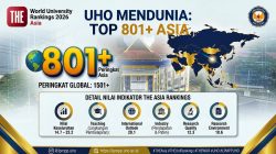 UHO Ukir Sejarah, Masuk Jajaran Kampus Terbaik Asia Versi THE 2026