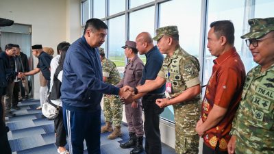 Danlanud Haluoleo Sambut Kedatangan Menteri PKP RI Maruarar Sirait di Kendari