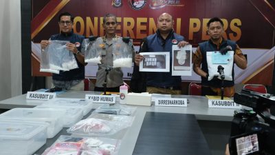Polda Sultra Gagalkan Peredaran 3,2 Kg Sabu, Lebih 30 Ribu Jiwa Terselamatkan