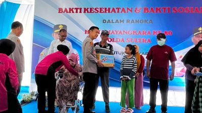 Polda Sultra Gelar Bakti Kesehatan dan Sosial, Ribuan Warga Antusias Ikuti Layanan Gratis