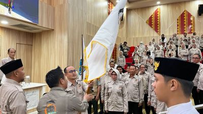 DPD Tani Merdeka Kota Kendari periode 2026-2031 resmi dilantik bertempat di Balai Kota Kendari, Kamis (18/6/2026). (FOTO: FAYSAL/MS)