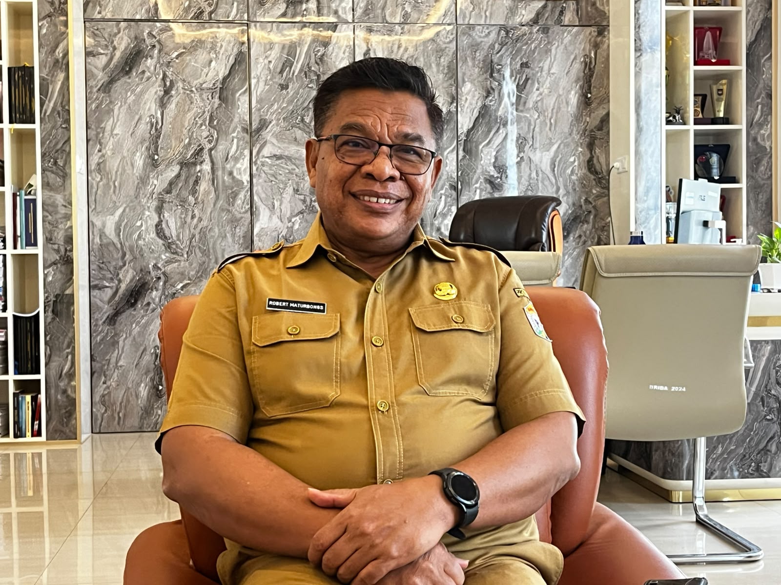 Kepala BRIDA Sultra, J. Robert Maturbongs. (FOTO: FAYSAL/MS)