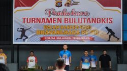 Kapolda Sultra Buka Kejuaraan Bulutangkis HUT Bhayangkara ke-80, 188 Atlet Ambil Bagian