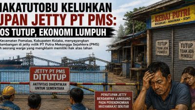 Warga Hakatutobu Keluhkan Penutupan Jetty PT PMS: Banyak Kios Tutup, Ekonomi Lumpuh