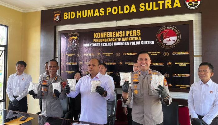 Polisi Gagalkan Peredaran 3 Kilogram Sabu di Kolaka, Kurir Jaringan Lintas Sulawesi Ditangkap