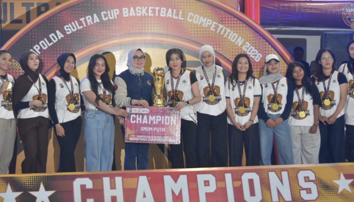 Siska Karina Imran Hadiri Final Kapolda Sultra Cup 2026, Tegaskan Dukungan Pemkot untuk Pembinaan Basket