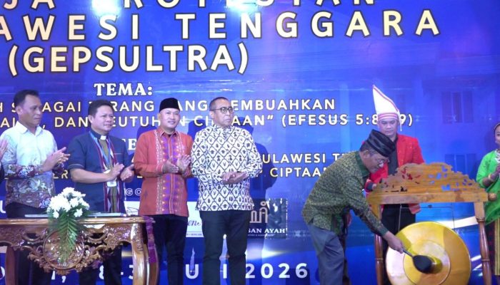 Hadiri Sidang Sinode XIX Gepsultra, Wawali Kendari Tegaskan Komitmen Jaga Kerukunan dan Toleransi