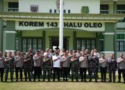 Kapolda Sultra Silaturahmi ke Korem 143/Halu Oleo, Perkuat Soliditas TNI-Polri Jaga Stabilitas Keamanan