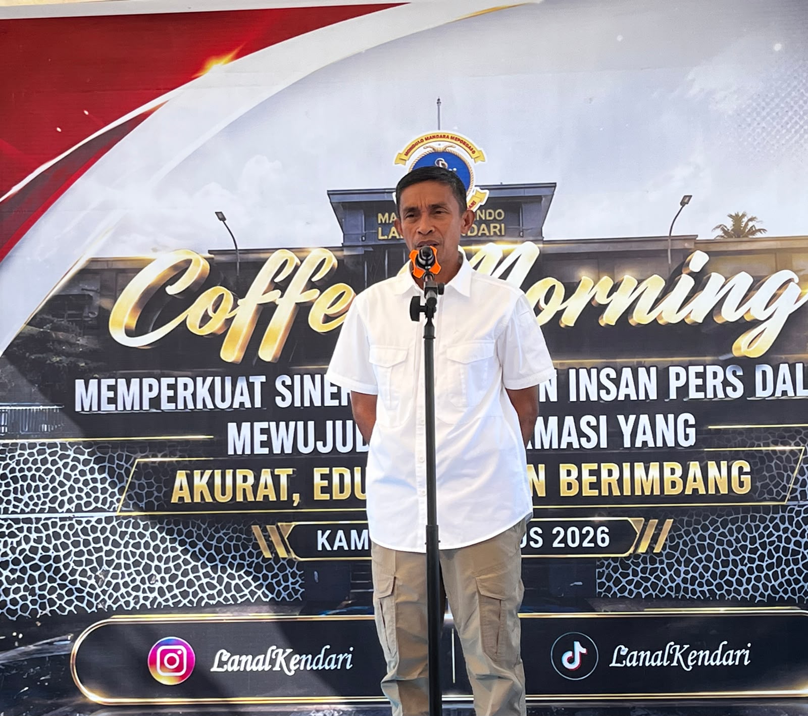 Ketua PWI Sultra, Sarjono.