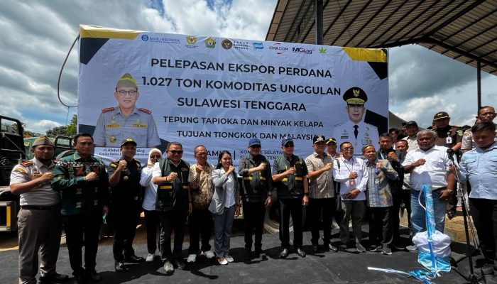 Sultra Ekspor 1.027 Ton Tepung Tapioka dan Minyak Kelapa ke China-Malaysia