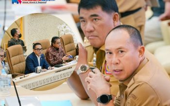 Gubernur Sulawesi Tenggara (Sultra) Andi Sumangerukka (ASR) menyampaikan persoalan status hukum lahan eks Hak Guna Usaha (HGU) PT Kapas seluas 2.393 hektare dalam Rapat Kerja dan Rapat Dengar Pendapat (RDP) Komisi II DPR RI bersama Kementerian Dalam Negeri, Kementerian ATR/BPN, Badan Bank Tanah, serta para gubernur se-Indonesia di Ruang Rapat Komisi II DPR RI, Jakarta, Selasa (15/9/2026). Rapat tersebut turut diikuti para bupati dan wali kota se-Indonesia secara daring. (Dok. Istimewa)