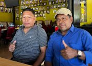 Kuasa hukum Eddy Lukisto, Gagarin, SH dan Ahali, SH, MH, saat menggelar konferensi pers, Jumat (18/9/2026).