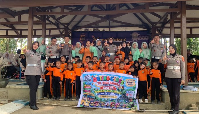 Ditlantas Polda Sultra Tanamkan Budaya Tertib Berlalu Lintas Sejak Usia Dini