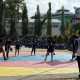 UD Maju Motor Percantik Lapangan Basket SMKN 1 Kendari