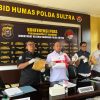 Ditresnarkoba Polda Sultra Bongkar 3 Kasus Narkoba, Sita 2,3 Kg Sabu dan Amankan 6 Tersangka