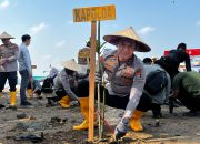 Polda Sultra Tanam 150 Batang Mangrove di Teluk Kendari, Dukung Program Jaga Bumi Anoa